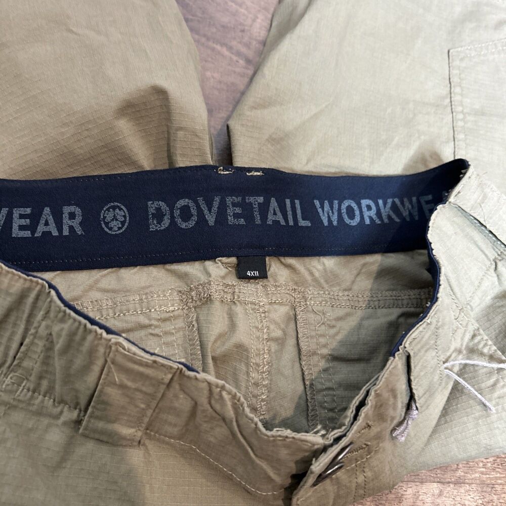 Dovetail Workwear Cargo Shorts Size 4 X 11" Inseam Outdoor Hiking Khaki - Picture 6 of 9